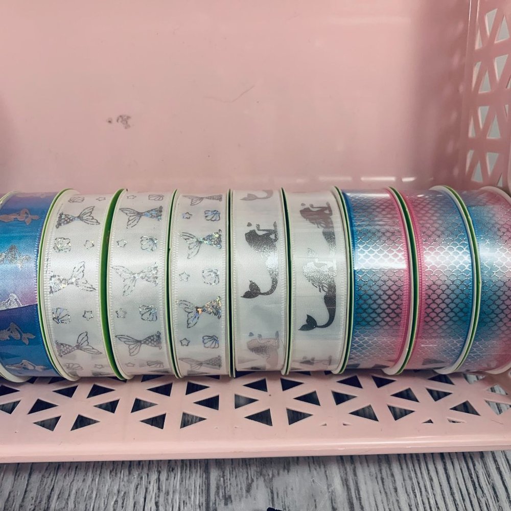 Ribbon Lot Mermaid Cute Lace Shine Satin And More Crafts DIY  #6 - Picture 3 of 8